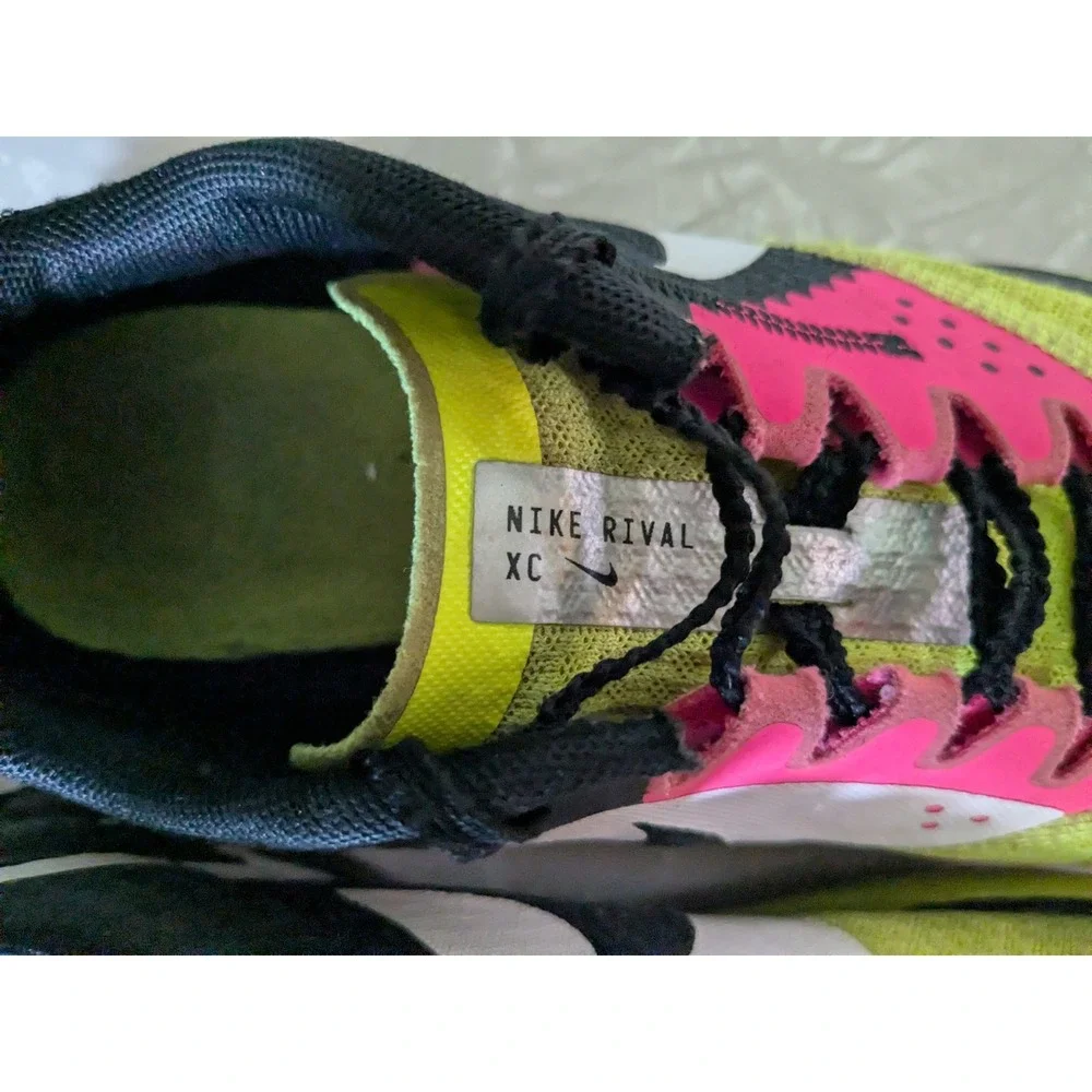 Nike Zoom Victory XC 5 Cross Country Spikes Volt Pink Black DX7999-700 Mens 8.5